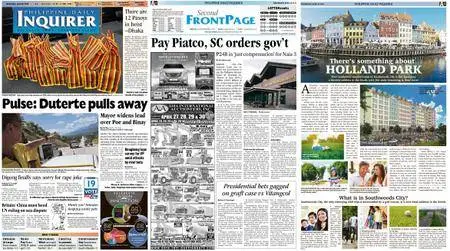 Philippine Daily Inquirer – April 20, 2016