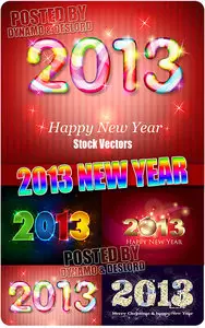 2013 new year - Stock Vectors