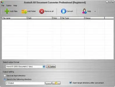 Aostsoft All Document Converter Professional 3.9.4