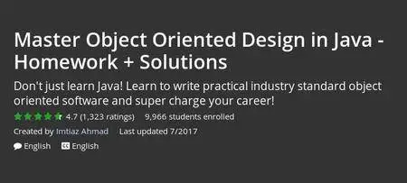 Udemy - Master Object Oriented Design in Java - Homework + Solutions (Repost)