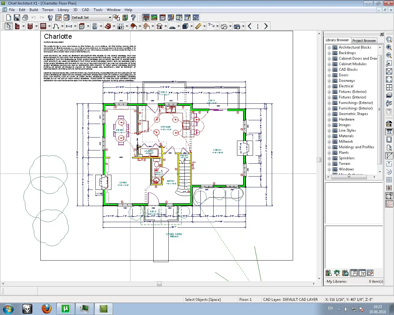 chief architect x9 layout template