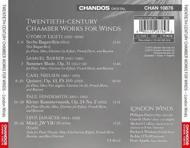 London Winds - Music for Winds: Janáček, Nielsen, Barber, Hindemith, Ligeti (2015)