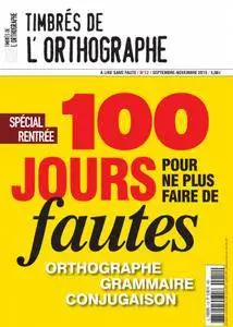 Timbrés de l'Orthographe - septembre 2015