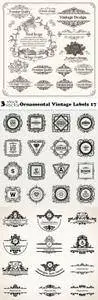 Vectors - Ornamental Vintage Labels 17