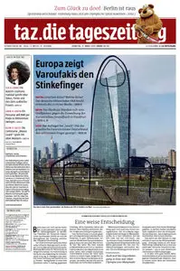 Tageszeitung TAZ vom 17 Maerz 2015