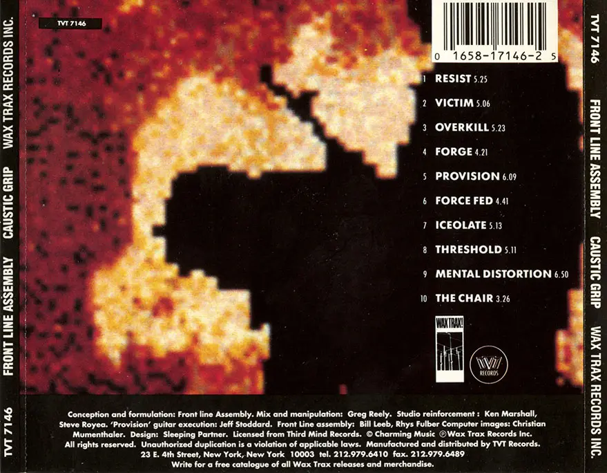 Front Line Assembly - Caustic Grip (1990)