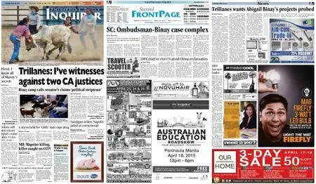 Philippine Daily Inquirer – April 16, 2015