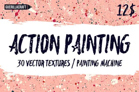 CreativeMarket - Action Painting Vector Textures