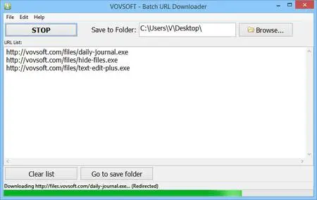 VovSoft Batch URL Downloader 2.0