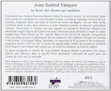 Juan Gabriel Vasquez, "Le bruit des choses qui tombent"