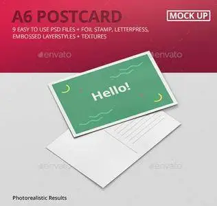 GraphicRiver - A6 Postcard / Flyer Mockup