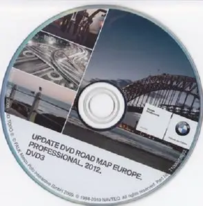 BMW Navigation DVD Road Map Europe Professional 2012 DVD3