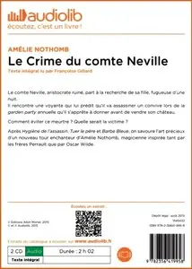 Amélie Nothomb, "Le crime du comte Neville"