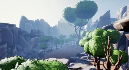 Unreal Engine Marketplace - Stylized Forest - Trees & Rocks (4.24 - 4.27, 5.0 - 5.1)