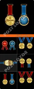 Award medal vector