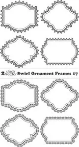 Vectors - Swirl Ornament Frames 17