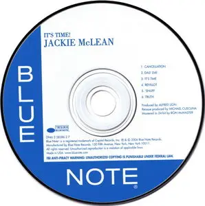 Jackie McLean - It's Time! (1964) (ft. Herbie Hancock) {2006 BN Connoisseur CD Series}
