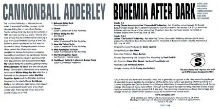 Cannonball Adderley - Bohemia After Dark (1955) {Savoy Jazz SVY17166 rel 2003}
