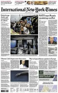 International New York Times - Friday 29 August 2014