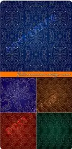 Gold ornaments vintage vector background