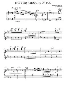 The Very Thought Of You [Jazz version] (arr. Brent Edstrom) - Frank Sinatra, Kate Smith, Nat King Co (Piano Solo)