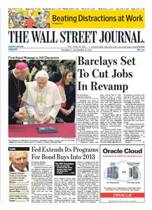 The Wallstreet Journal (Europe) December 13 2012