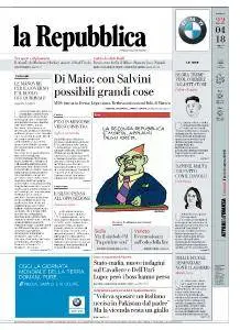 la Repubblica - 22 Aprile 2018