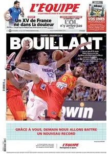 L'Equipe du Jeudi 17 Septembre 2015