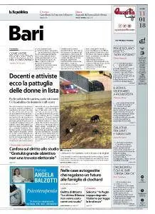 la Repubblica Bari - 11 Gennaio 2018