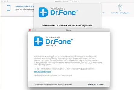 Wondershare Dr.Fone for iOS 5.7.3 Multilangual Mac OS X