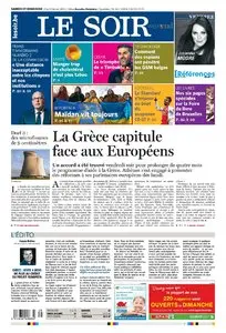 Le Soir du 21 22 Février 2015