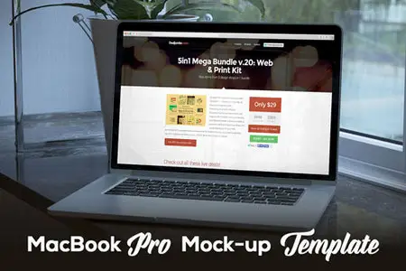 MacBook Pro Mock-Up PSD Template