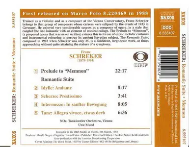 Schreker: Romantic Suite / Prelude to Memnon
