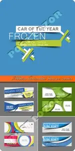 Modern horizontal banners vector