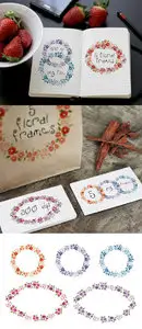 5 Floral Frames