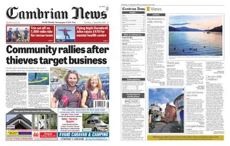 Cambrian News Arfon & Dwyfor – 18 September 2020