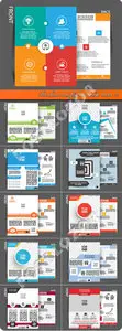 Brochure and flyer template vector 22