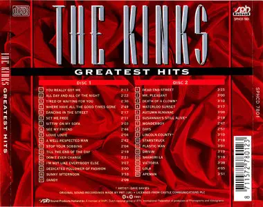 The Kinks – Greatest Hits (Comp. 1991) (2-CD)