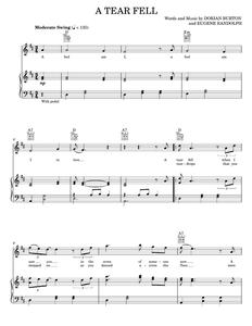 A Tear Fell - Teresa Brewer, The Searchers (Piano-Vocal-Guitar)
