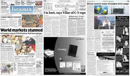 Philippine Daily Inquirer – October 01, 2008