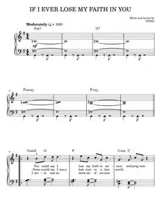 If i ever lose my faith in you - Sting (Easy Piano)