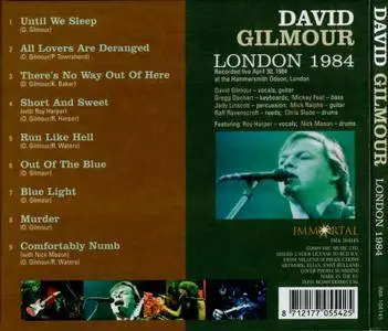 David Gilmour - London 1984 (2009)