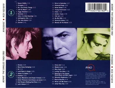 David Bowie - The Singles 1969 To 1993 (Featuring His Greatest Hits) (1993) [2CD + Bonus CD) {Rykodisc}