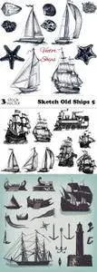 Vectors - Sketch Old Ships 5