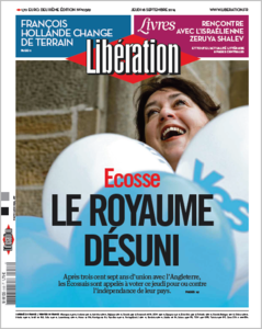 Liberation - Jeudi 18 Septembre 2014