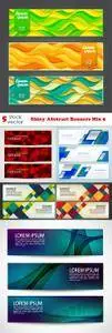 Vectors - Shiny Abstract Banners Mix 9