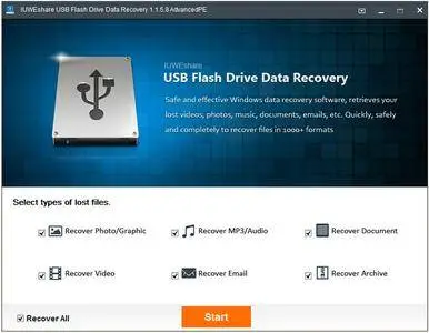 IUWEshare USB Flash Drive Data Recovery 1.8.8.8 Unlimited / AdvancedPE