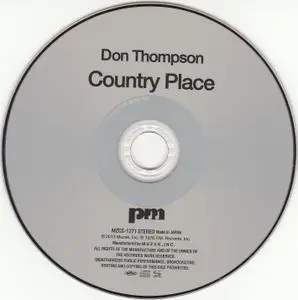 Don Thompson - Country Place (1975) {PM--Muzak Japan MZCS-1271 rel 2013, Paper Sleeve, SHM-CD}