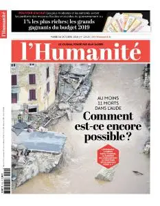 L'Humanite du Mardi 16 Octobre 2018