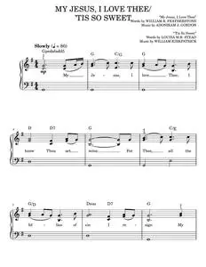 My Jesus, I Love Thee - Amazing Grace Movie, Bart Millard, William R. Featherstone (Easy Piano)